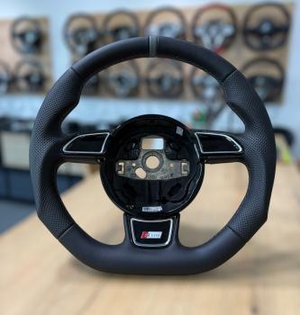 Audi A3 8v A4 B8 B9 A6 4F A8 D3 Q3 Q7 S Line Lenkrad neu beziehen